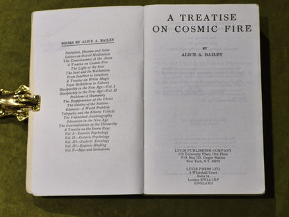 A Treatise on Cosmic Fire by Alice A. Bailey | Paperback | 1989 | Lucis3