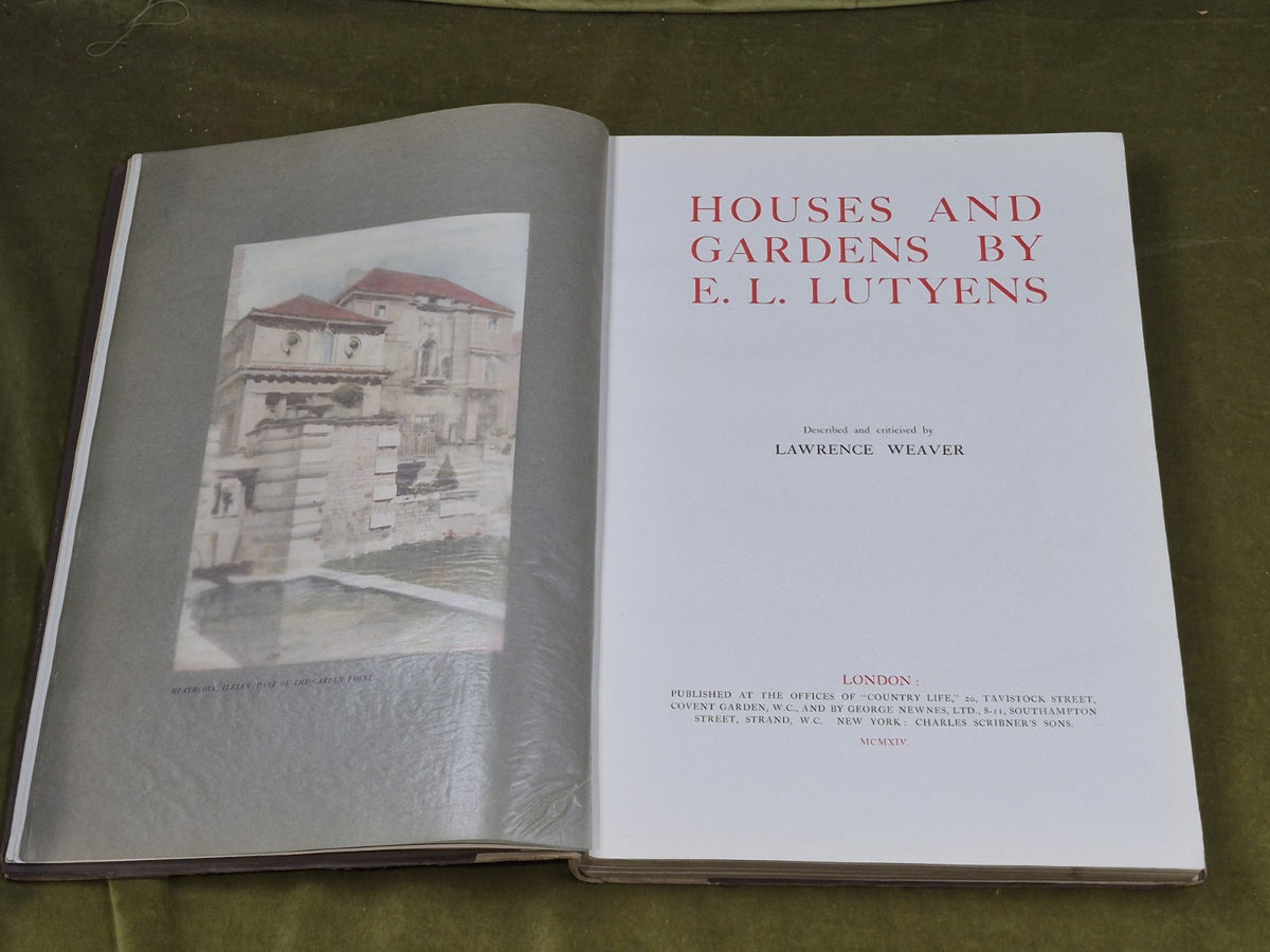 Houses and Gardens by E.L. Lutyens Weaver, Lawrence 1914 reprint Hardback5