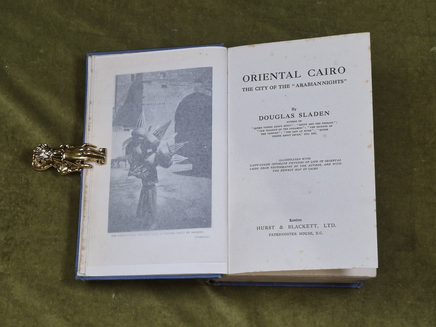 Oriental Cairo The City Of Arabian Nights w/ Map Douglas Sladen , Hurst5