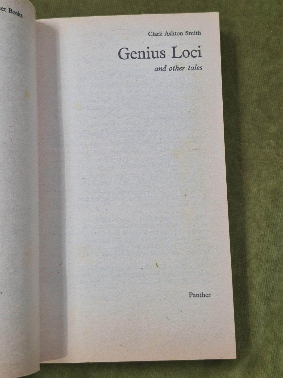 Clark Ashton Smith Genius Loci 1972 Panther Books4