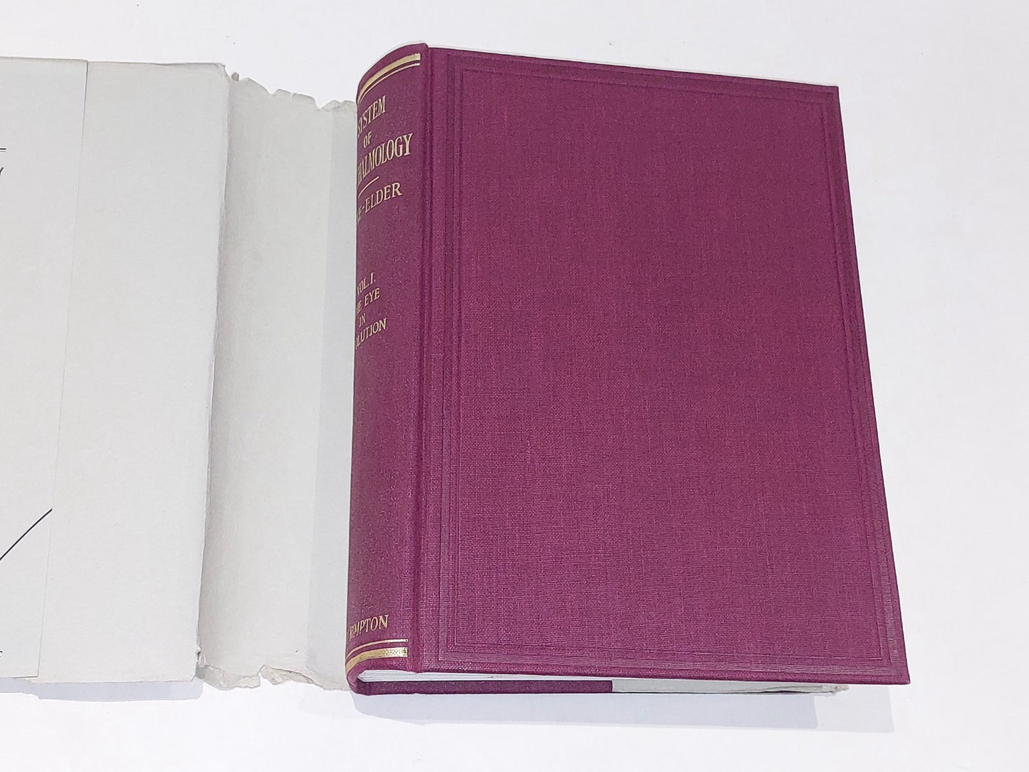 System Of Ophthalmology By Sir Stewart Duke-Elder Vol 1 [Henry Kimpton] Hb Dj2