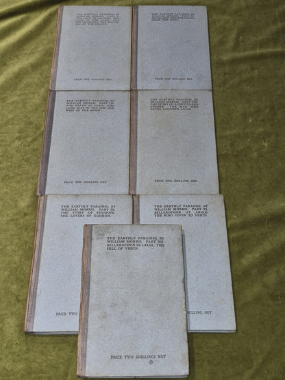 The Earthly Paradise William Morris (5 6 7 8 9 11) 7 of Twelve Volumes 19052