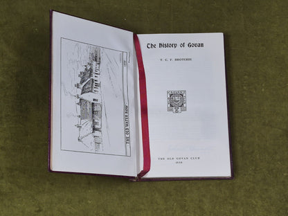 The History of Govan - T C F Brotchie , Old Govan Club , 1938 Gilted Leather3