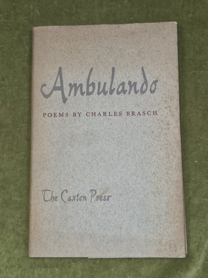 Ambulando Charles Brasch Caxton Press 1964 Caxton Press Christchurch0