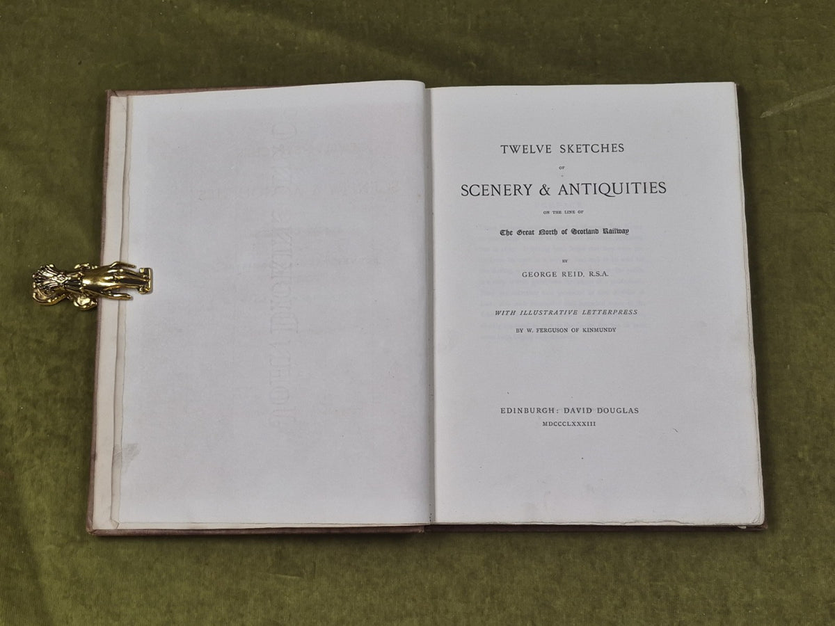 Twelve Sketches of Scenery & Antiquities on Scotland Railway - George Reid 18836