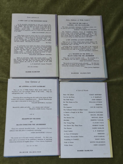 Willa Cather Lucy Gayheart O Pioneers! Sapphira and the Slave Girl A Lost Lady3