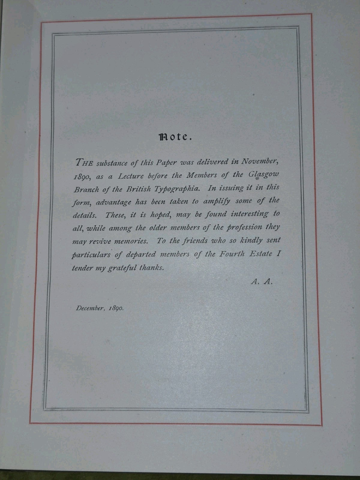 Printers and Printing in Glasgow 1830–1890 by Andrew Bird 18905
