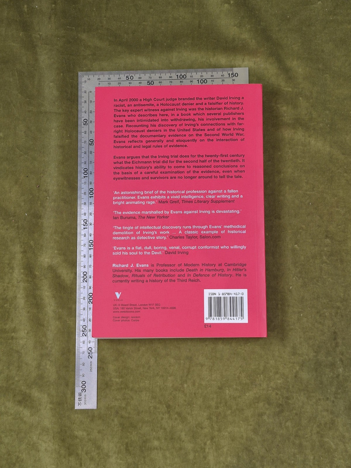Telling Lies About Hitler by Richard J Evans , Verso 20021