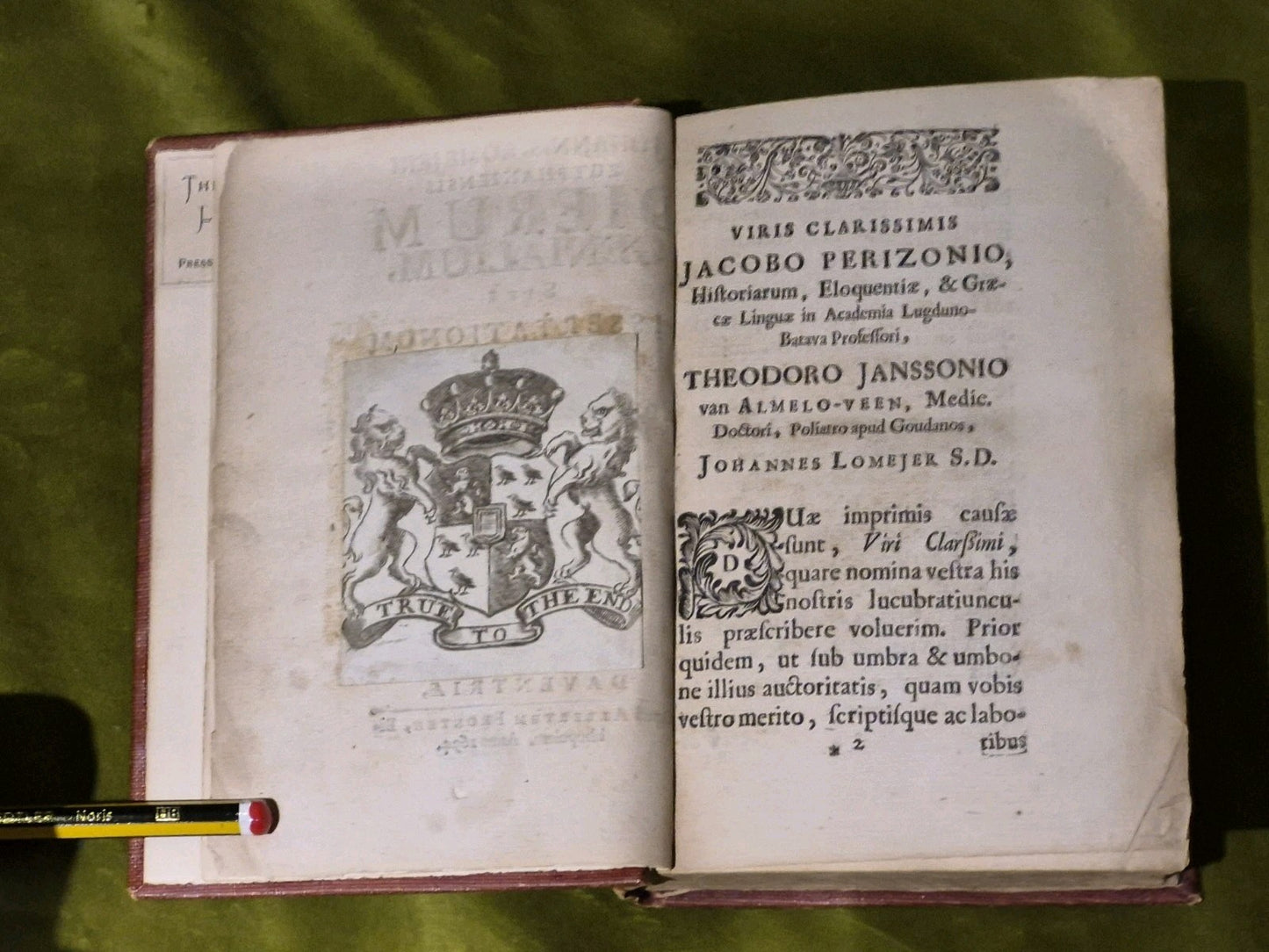 Johannis Lomejeri Zutphaniensis DIERUM GENIALIUM - 1694 - Decas 1 1st Edition 6