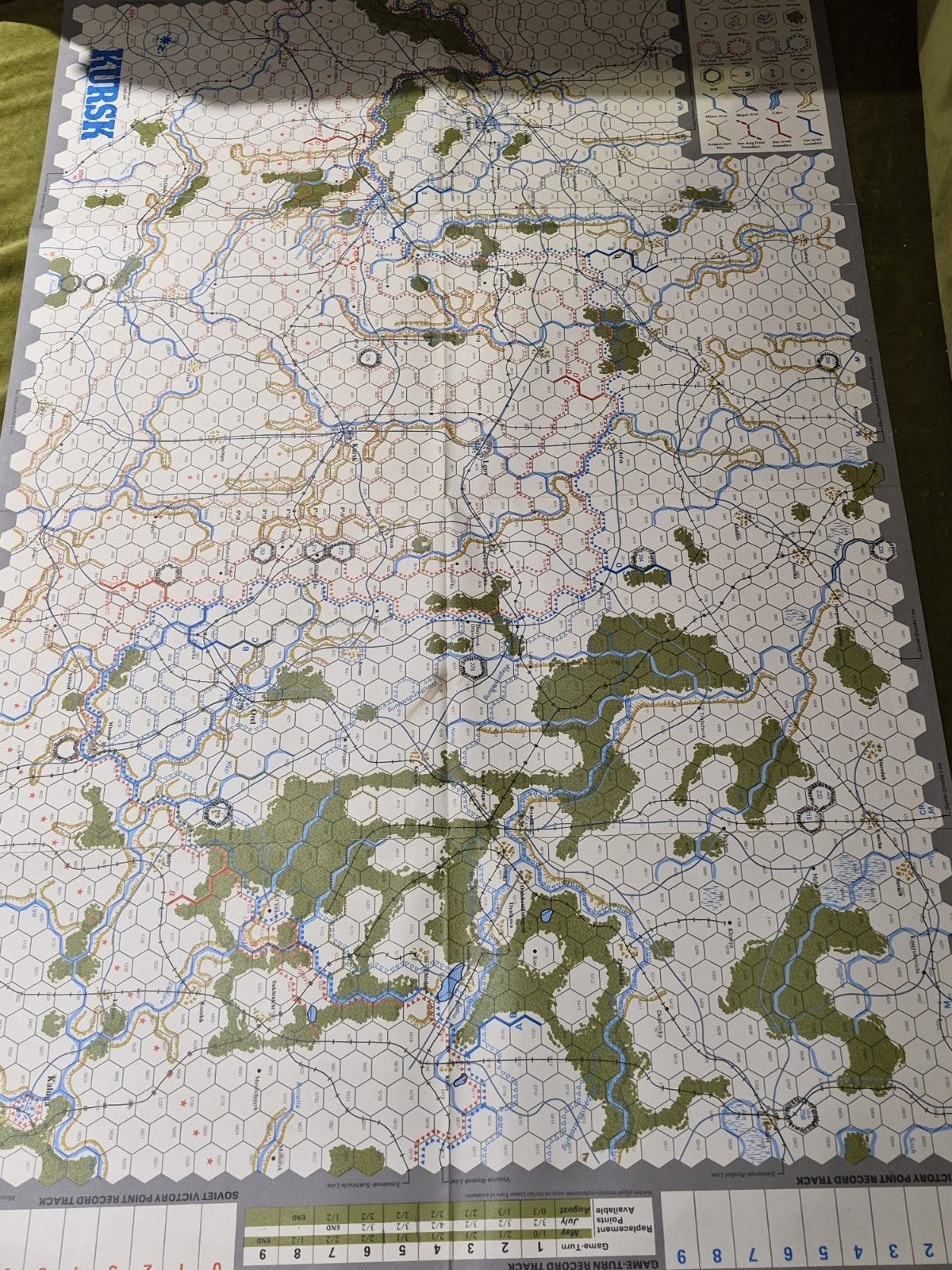 SPI Wargame Eric Goldberg's Kursk Box complete, punched.4