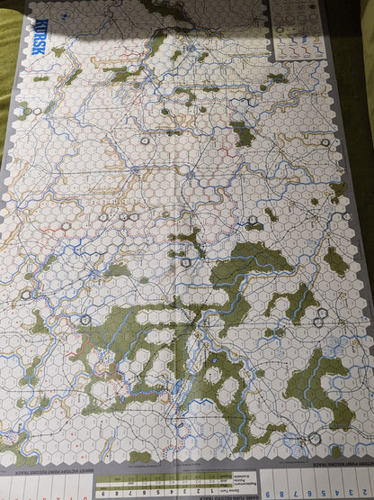 SPI Wargame Eric Goldberg's Kursk Box complete, punched.4