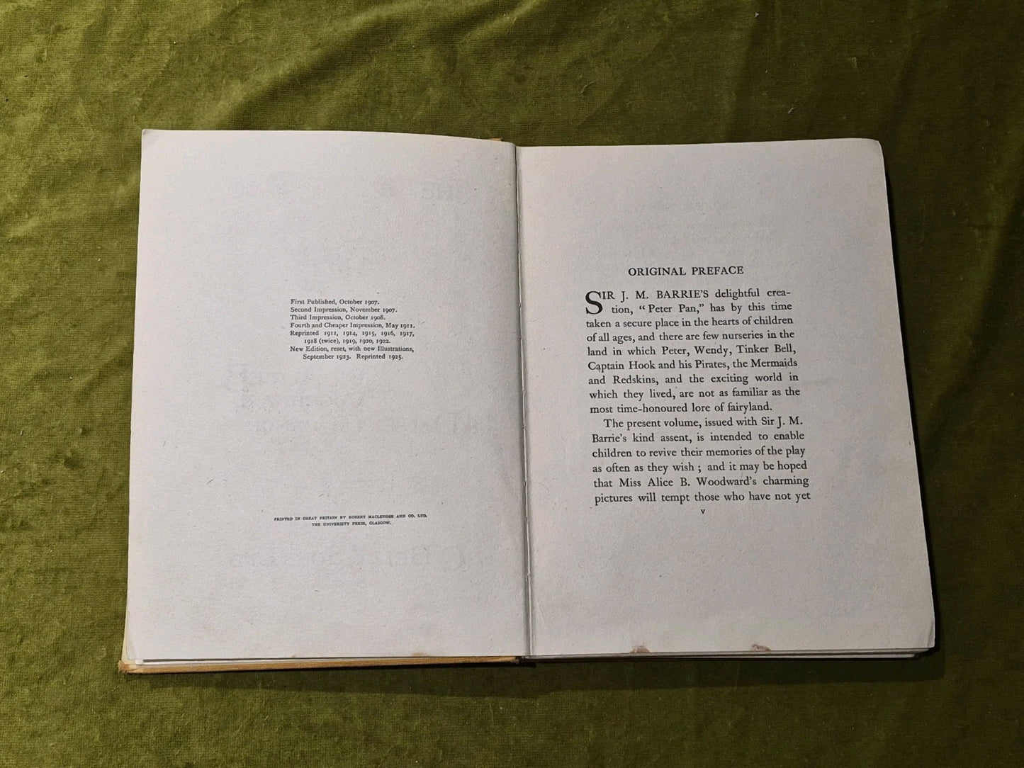 The Peter Pan Picture Book -1925 Vintage HC- Alice B Woodward & Daniel O'Connor8