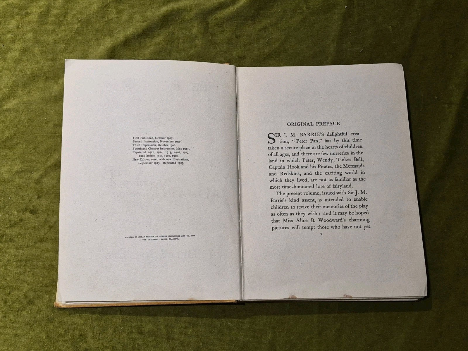 The Peter Pan Picture Book -1925 Vintage HC- Alice B Woodward & Daniel O'Connor8