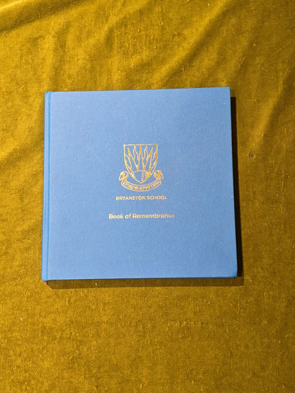 Bryanston School Book of Remembrance HB0