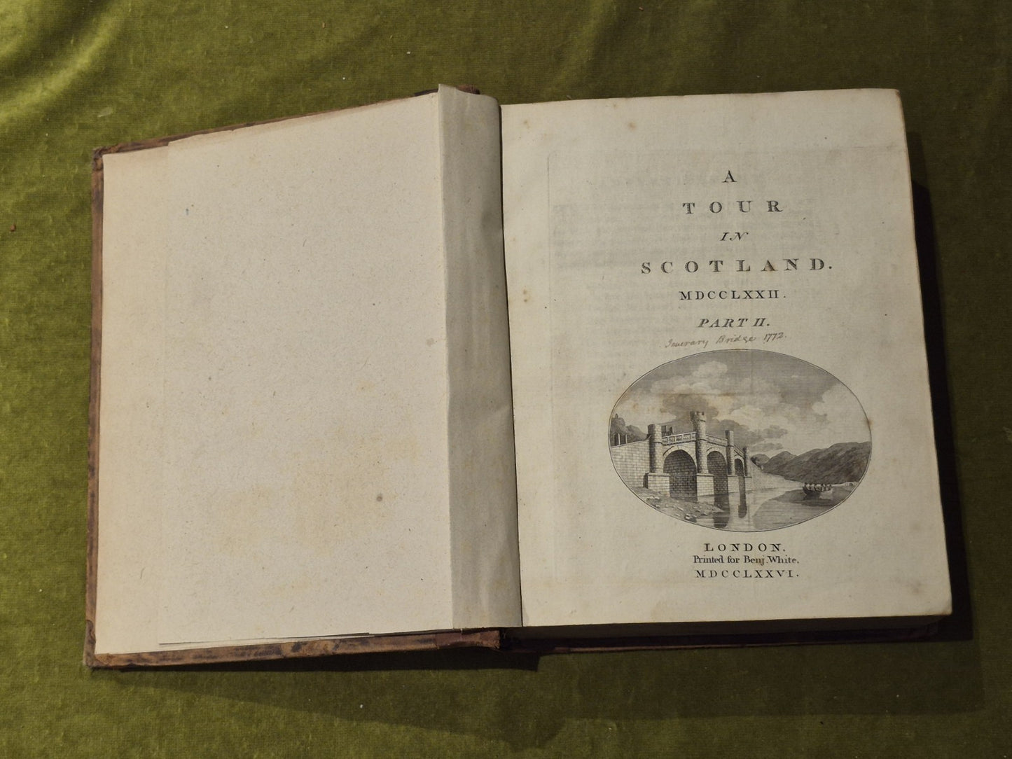 Thomas Pennant - A Voyage in Scotland + the Hebrides 3 vols 1776 with 1777 map17