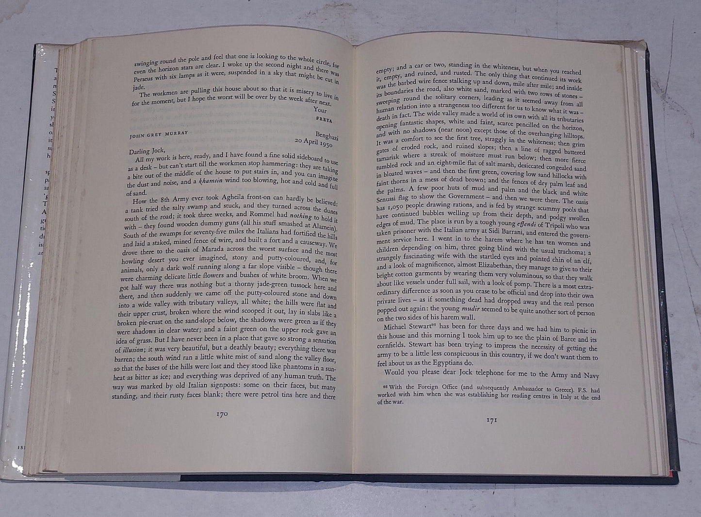 Freya Stark. Letters: The Broken Road, 1947-52 volume 6. Hardback. 1981.6