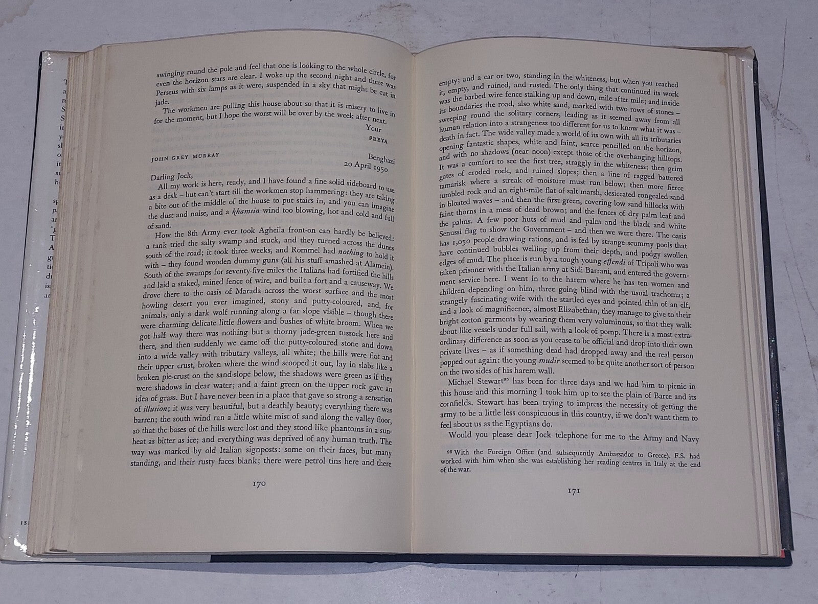 Freya Stark. Letters: The Broken Road, 1947-52 volume 6. Hardback. 1981.6