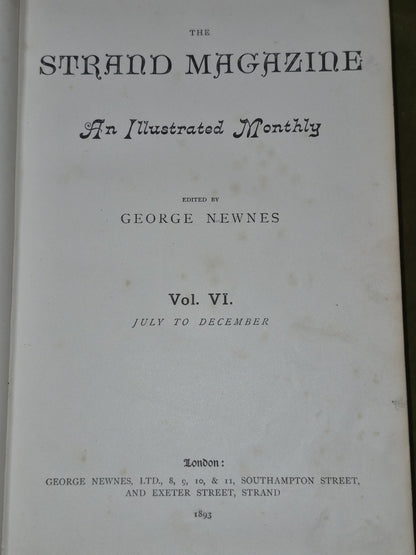 The Strand Magazine VI 1893 July to December Adventures of Sherlock Holmes5