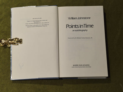 Points in Time an Autobiography - William Johnstone , Barrie & Jenkins 19804
