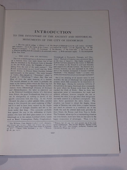 Inventory of the Ancient & Historical Monuments of the City of Edinburgh 1951 Hb4