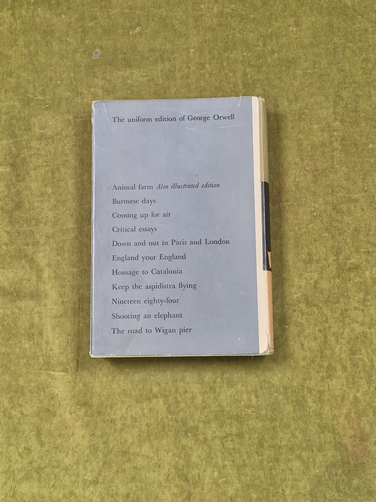 The Road to Wigan Pier - George Orwell 1st Uniform Ed. Secker & Warburg 19591