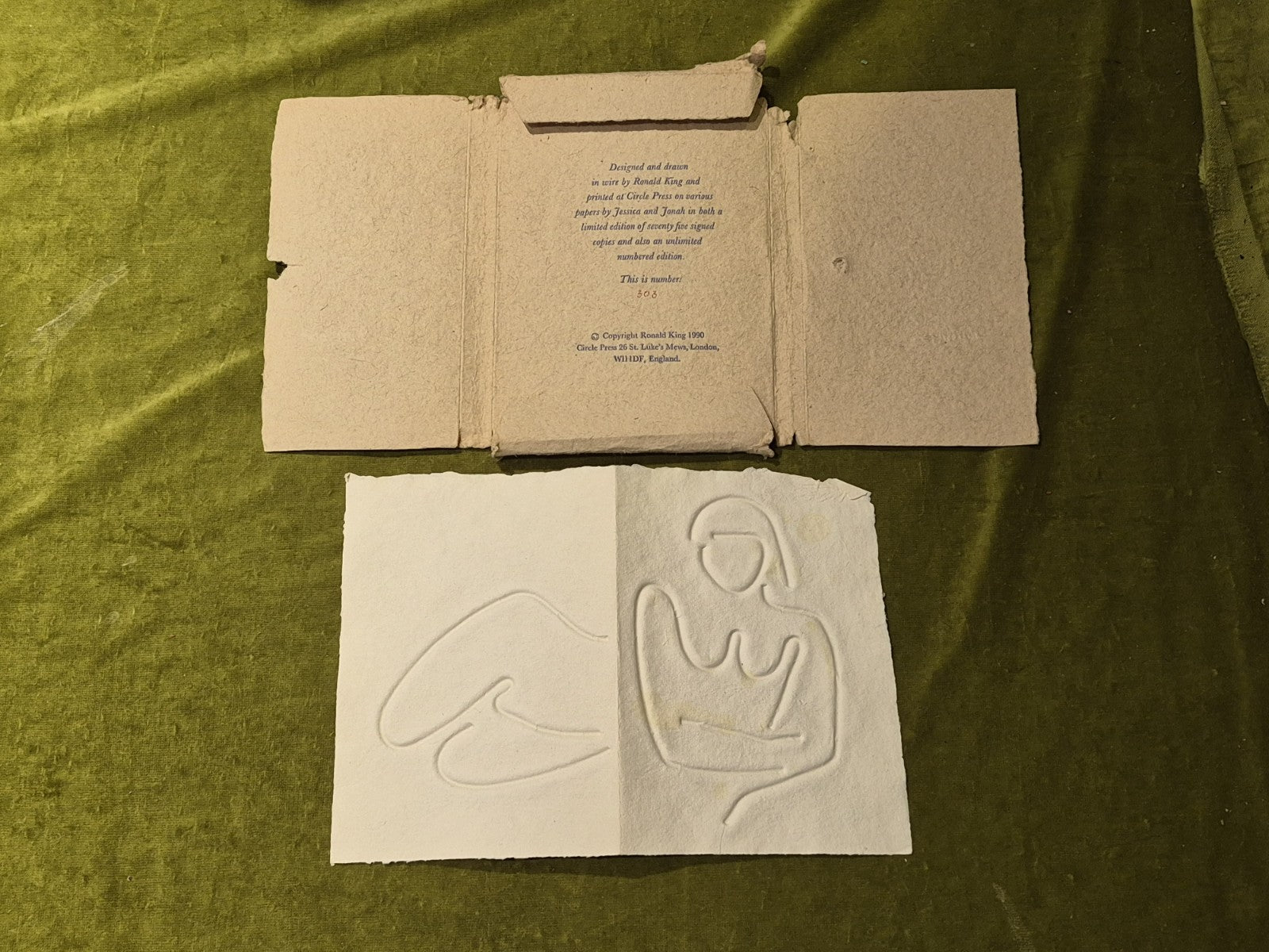 Ronald KING / TURN OVER DARLING 1st Edition 1990 #303 Circle Press4