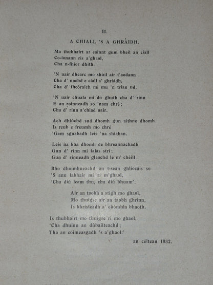 Dain Do Eimhir Le Somhairle Mac Ghill Eathain First Edition 1943 Maclellan9