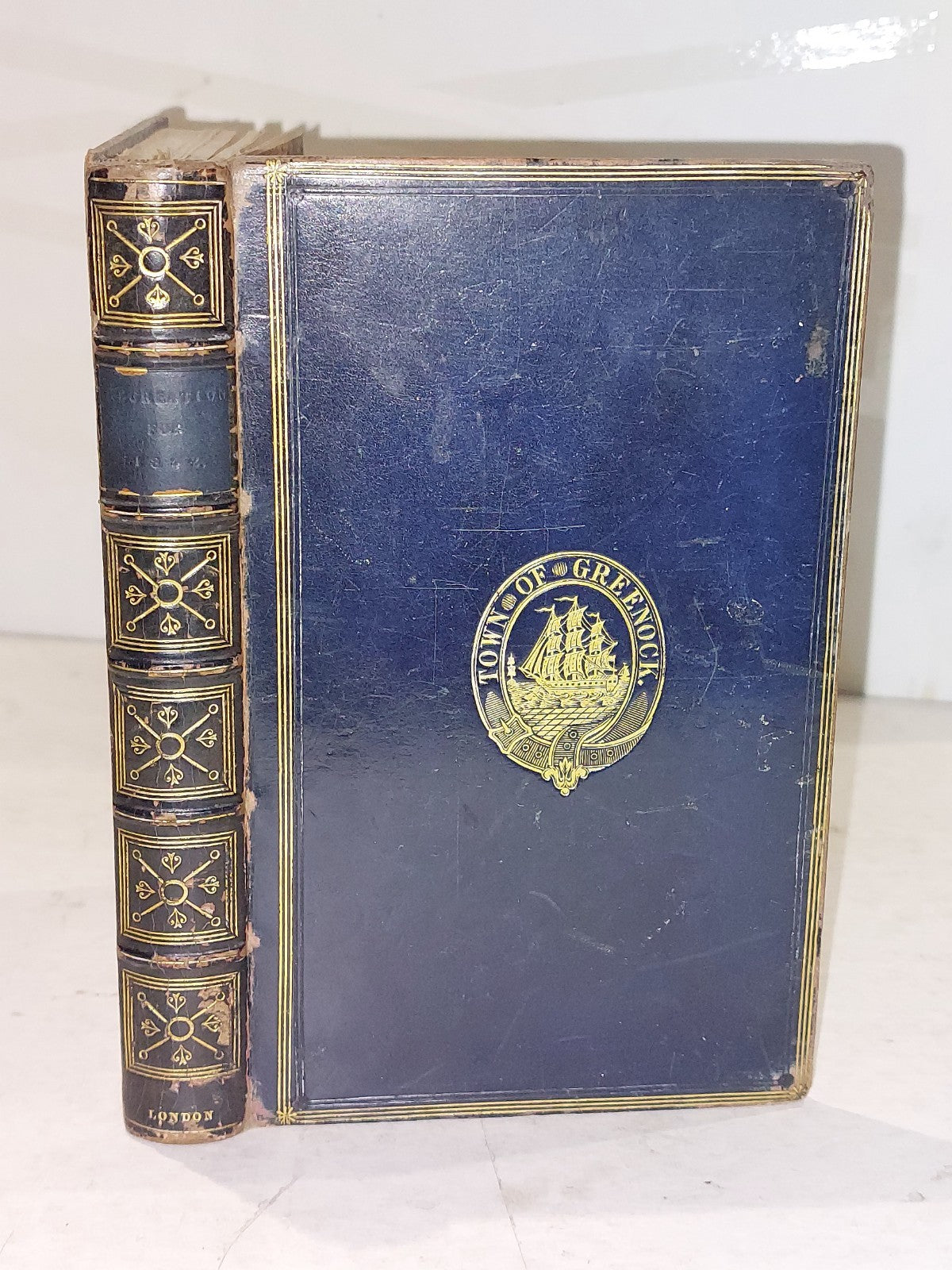The Recreation MDCCCXLII GiftBook for Young Readers  (1842) Leather Bound Book0