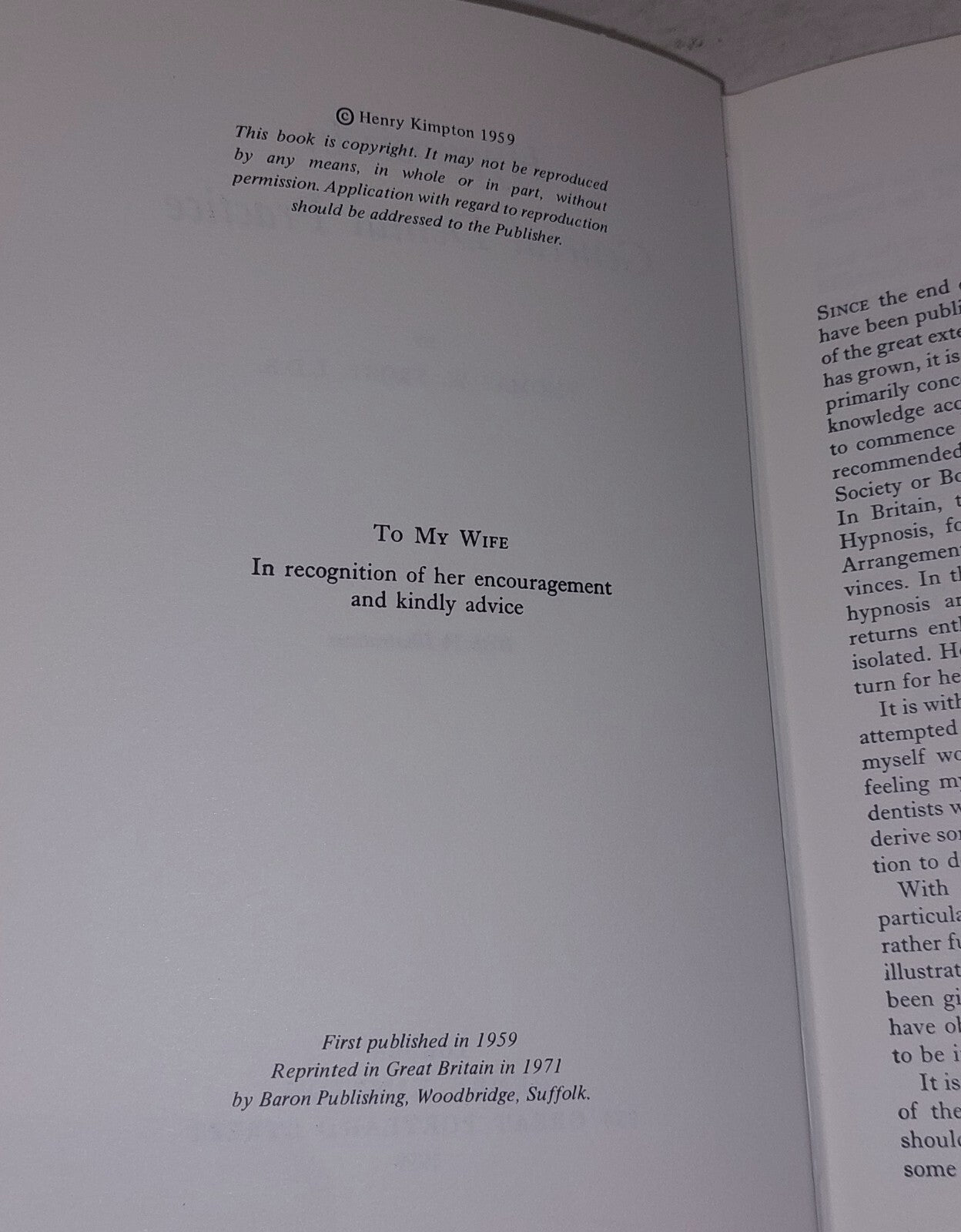 Hypnosis in General Dental Practice By Thomas W Frost (1959) Hb Book3