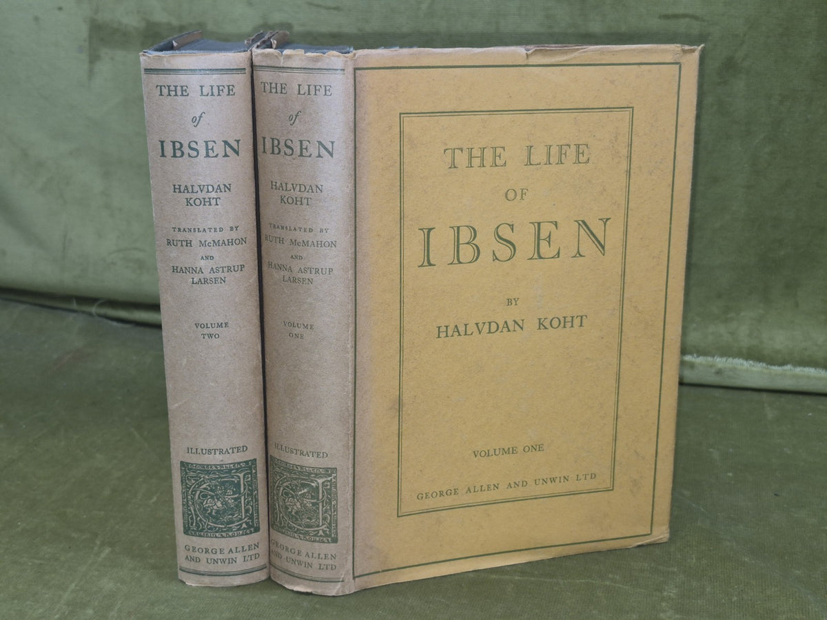 The Life of Ibsen Halvdan Koht First Edition George Allen and Unwin 1931 0