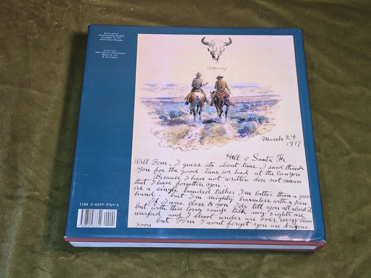 Charles M. Russell, Word Painter Letters 1887-1926 - B Dipple - 1993 Large Hb2