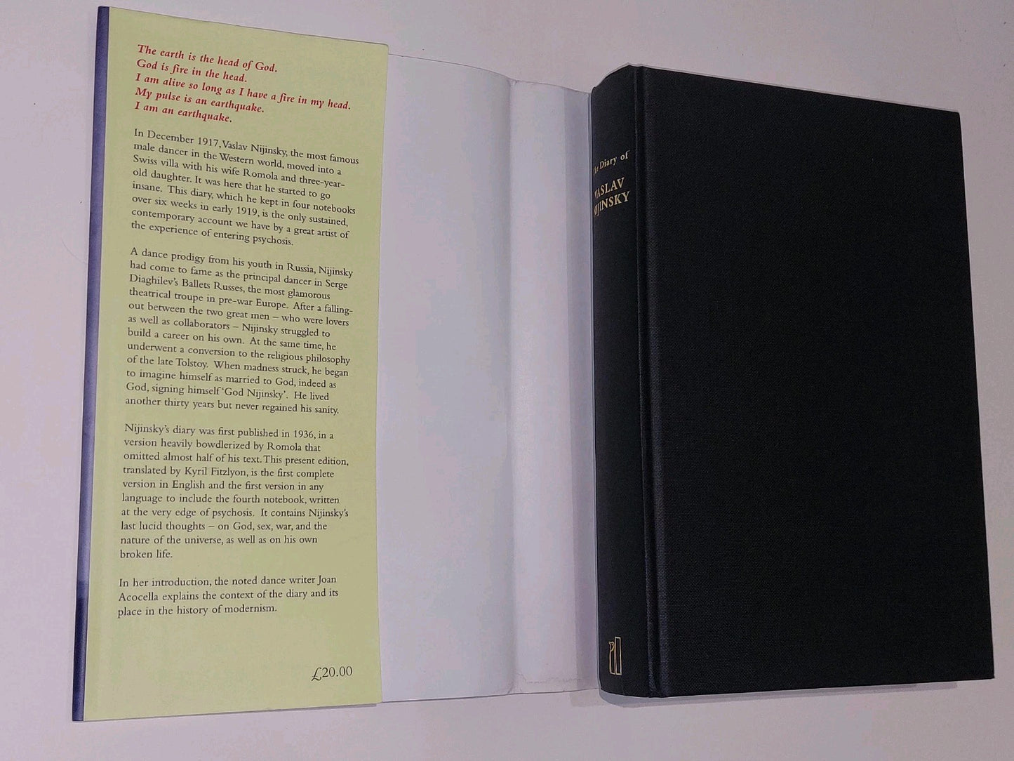 The Diary of Vaslav Nijinsky: Unexpurgated Edition by Nijinsky, Vaslav (2000) 3