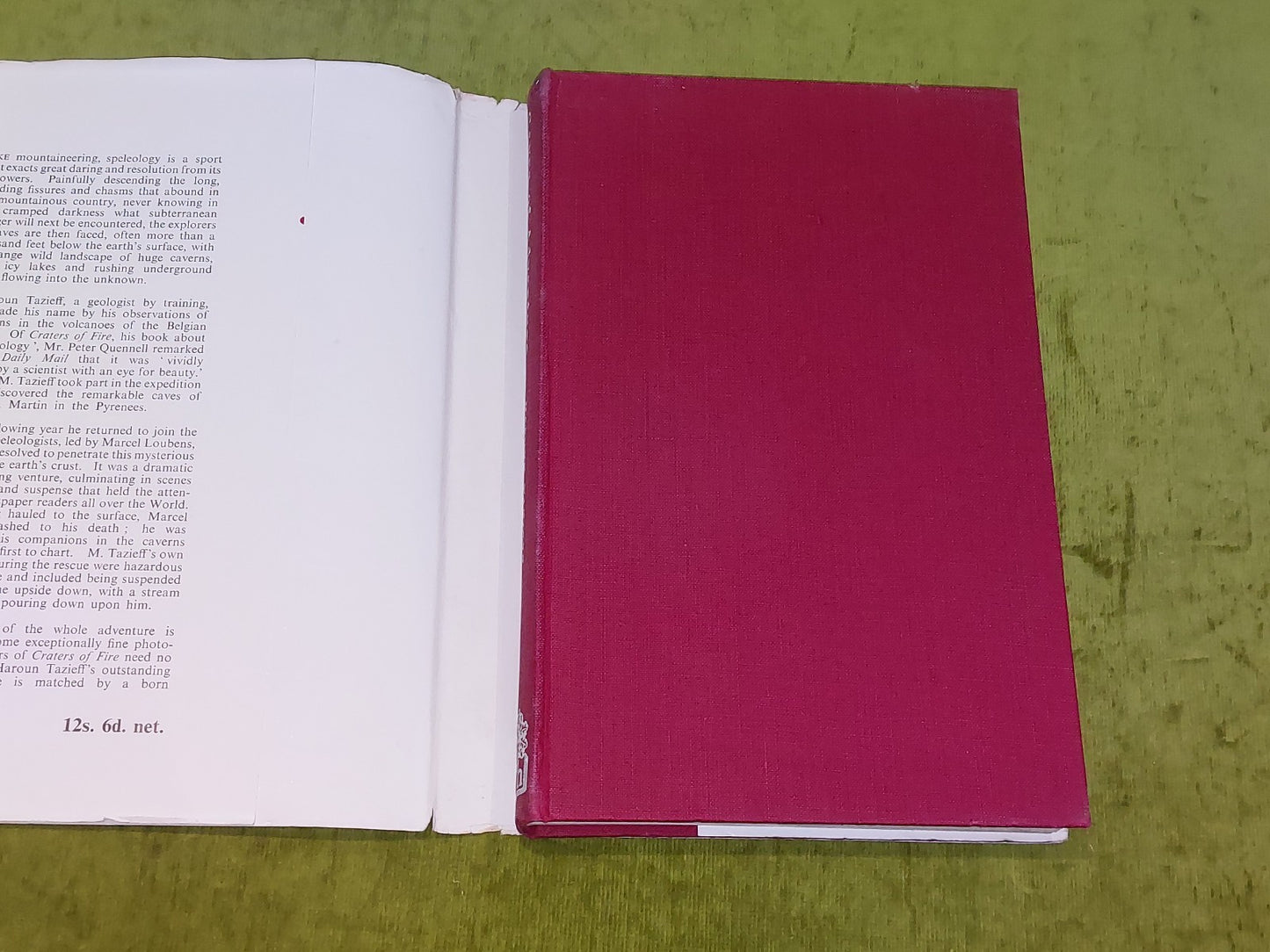 Caves of Adventure  Haroun Tazieff [Hamish Hamilton] 1953 1st Ed 2nd Imp Hb/Dj3