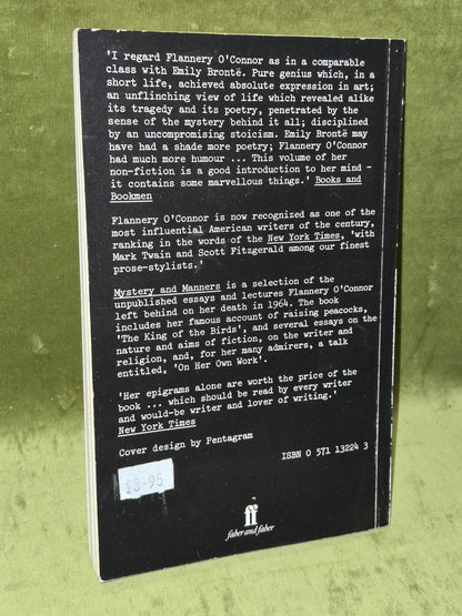 Mystery and Manners Occasional Prose by Flannery O'Connor (1984)1