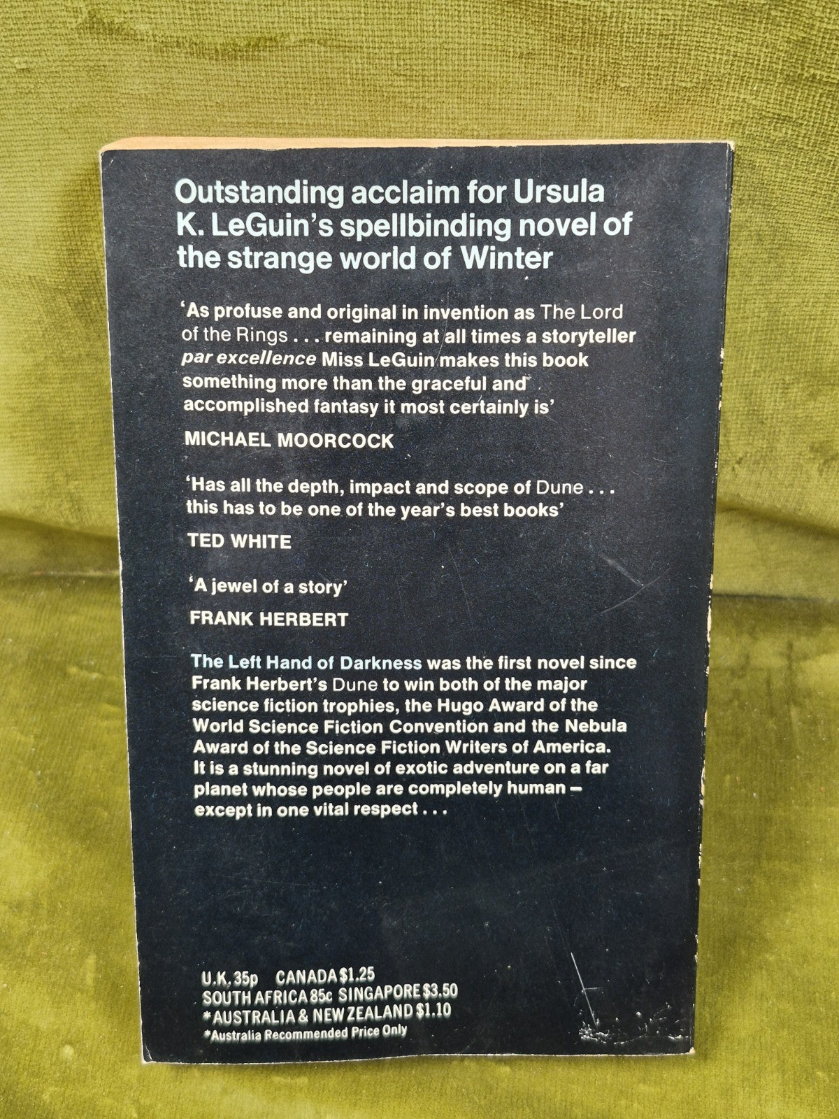 The Left Hand of Darkness Ursula K LeGuin 1973 First UK Edition Paperback 1