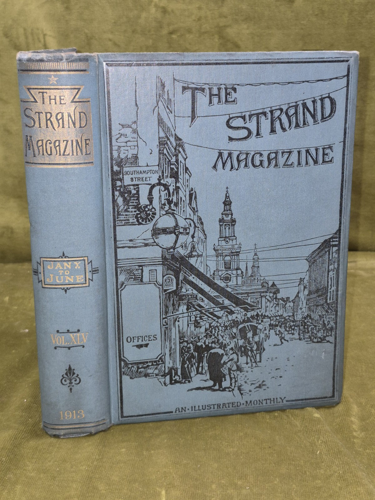 Strand Magazine 1913 Jan June Vol 45 Conan Doyle Nesbit Original Binding0