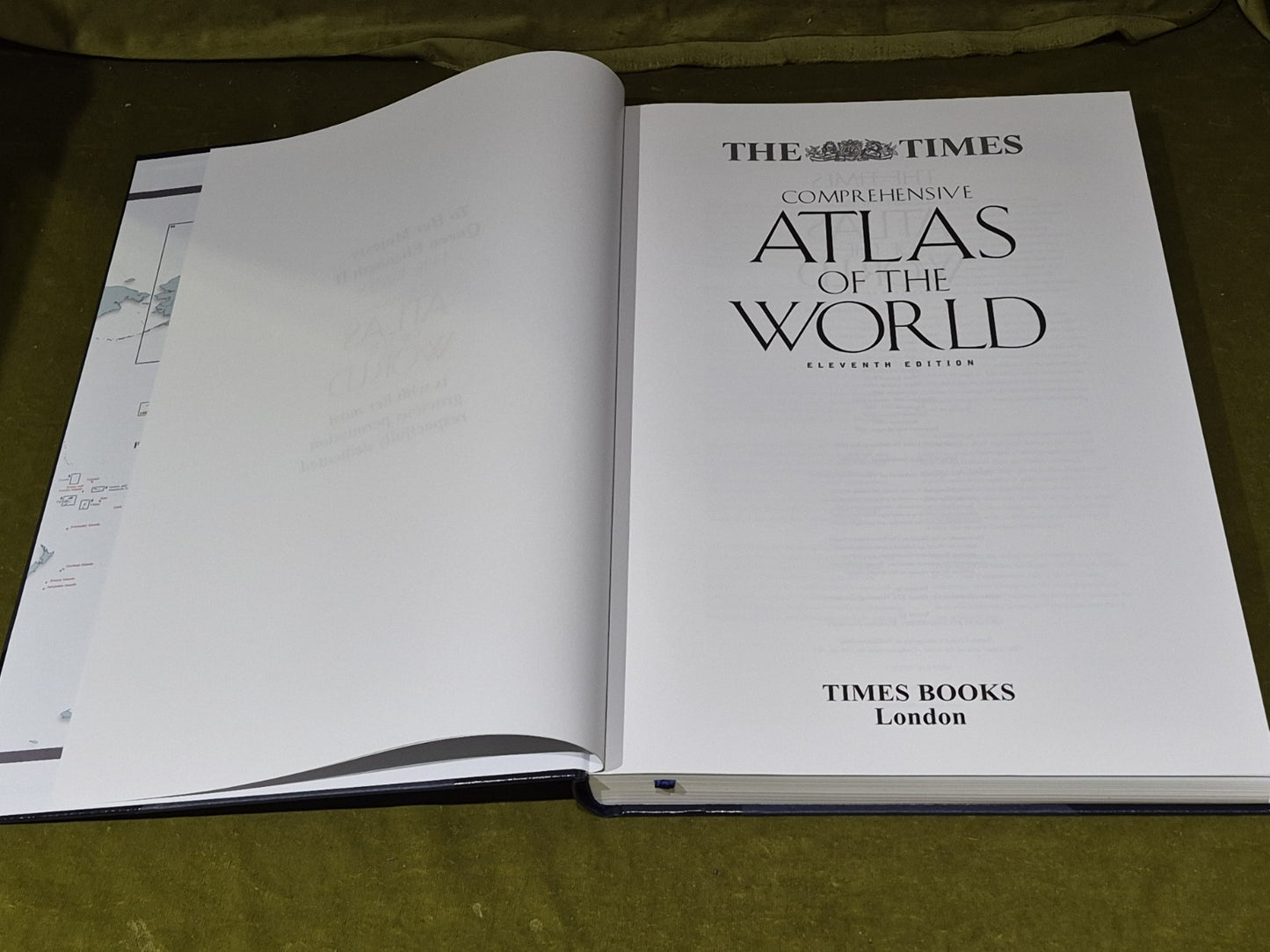 Folio Society TIMES ATLAS OF THE WORLD Leather Slipcase Illustrated 20054