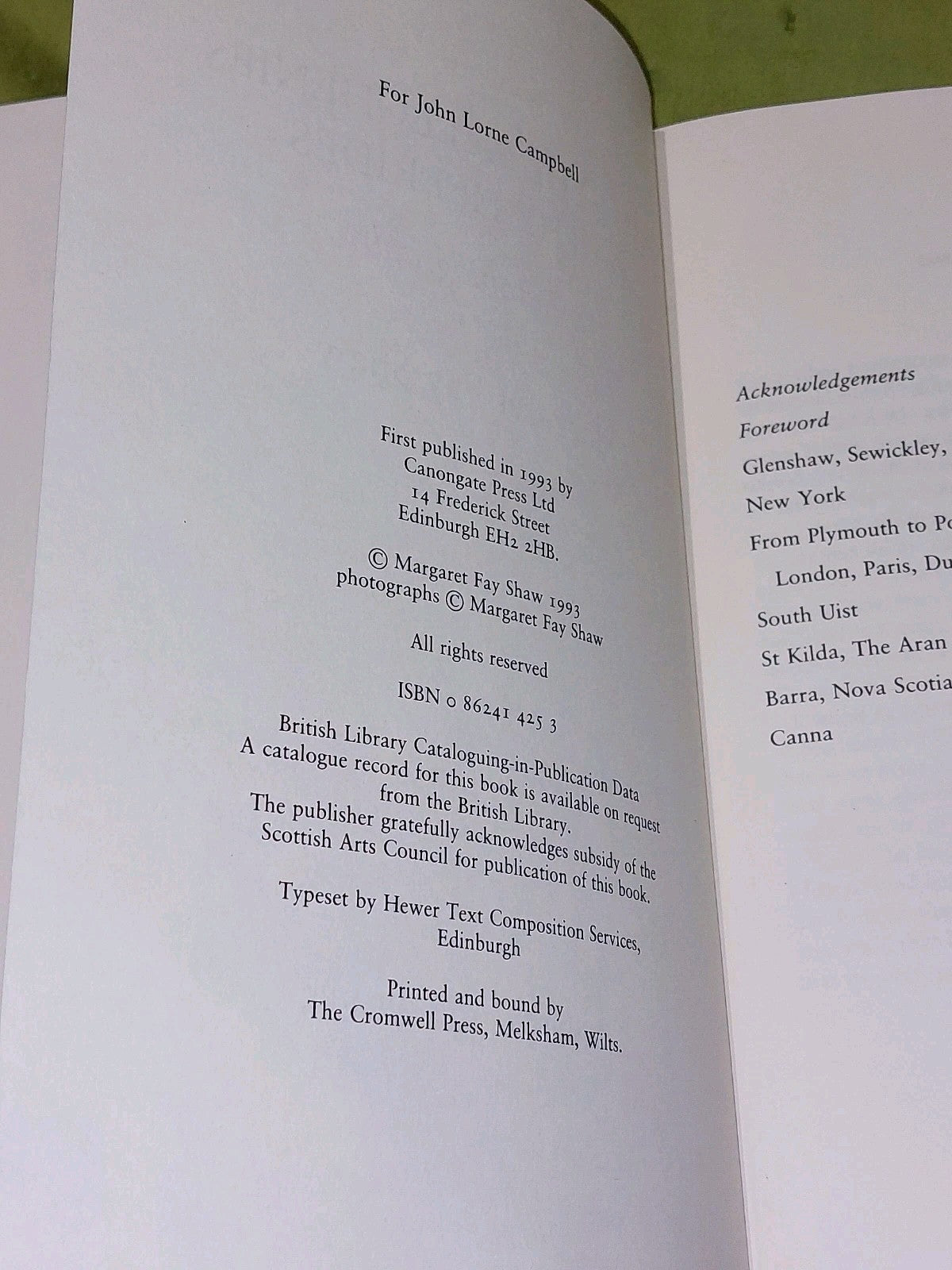 From the Alleghenies to the Hebrides Shaw, Margaret Fay 1993 1st Ed Hardback4