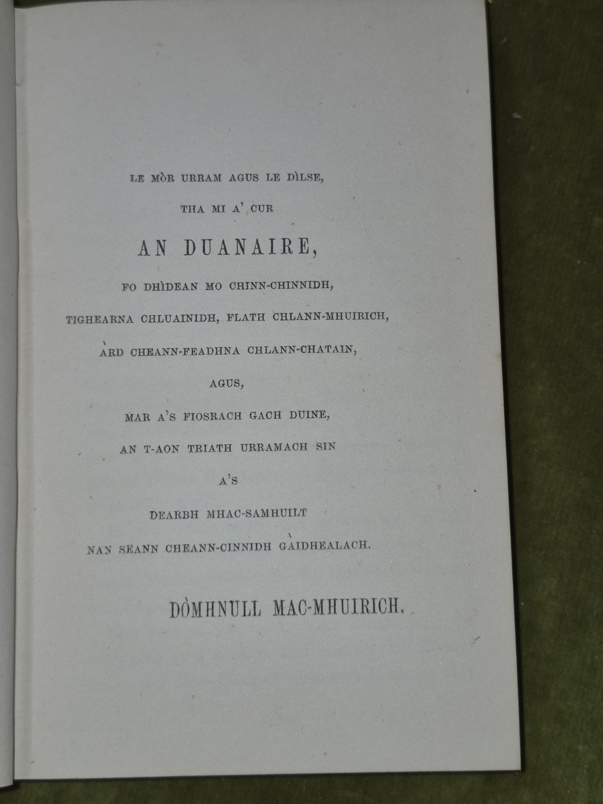 An Duanaire Donald Macpherson 1868 First Ed. Gaelic Songs and Poems6