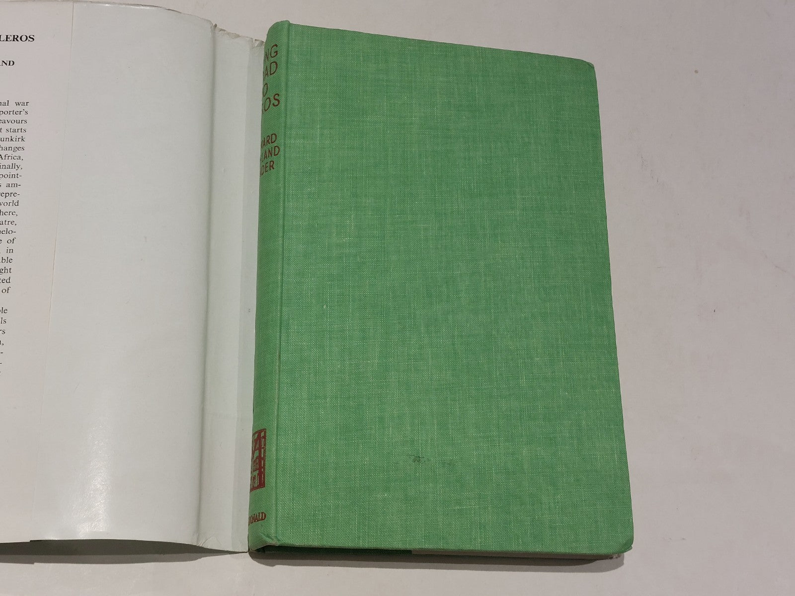 Long Road To Leros. c1945 Leonard Marsland Gander 1st Edition With Dustjacket 3