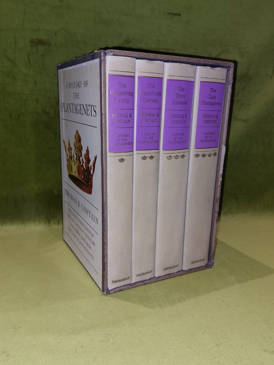 The History of the Plantagenets by Thomas B. Costain (1962) 4 Vol Set - Slipcase0