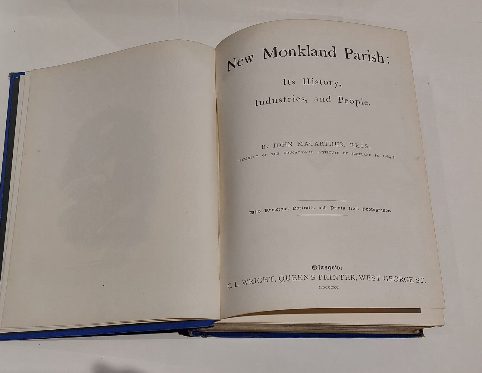 New Monkland Parish, Its History, Industries & People Book (1890) By Macarthur 3