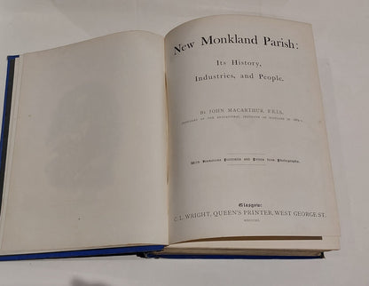 New Monkland Parish, Its History, Industries & People Book (1890) By Macarthur 3