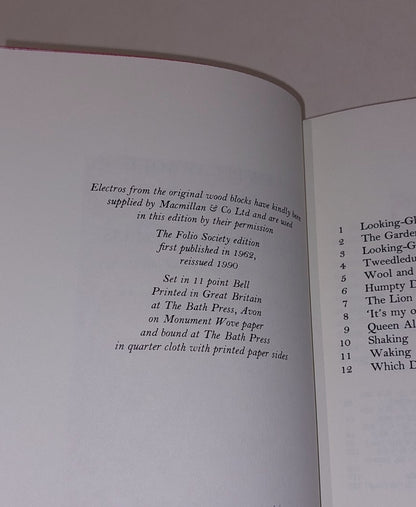 Through The LookingGlass & Alice's Adventures In Wonderland [2 Vols] 1990 Hb7