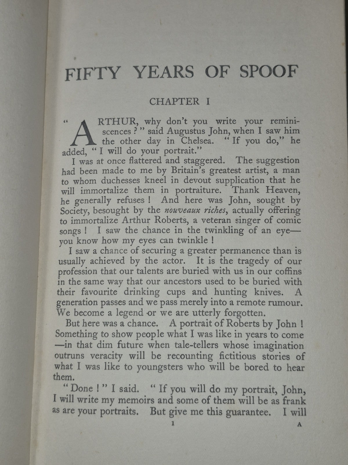 Fifty Years of Spoof by Arthur Roberts 1927 First Edition Second Impression6