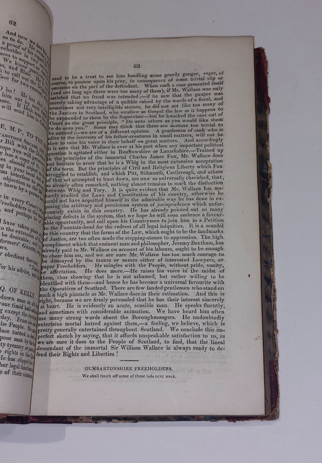 The Loyal Reformers' Gazette (1831) Vol. 1 Original Antique Book5