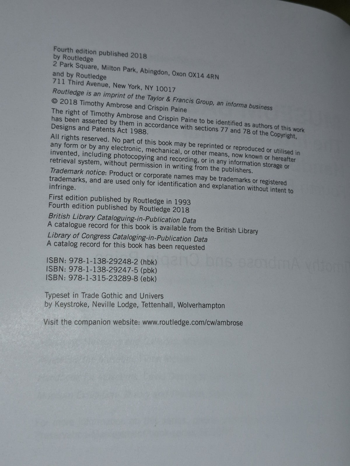 Museum Basics : The International Handbook (2018 Fourth Edition) Timothy, Paine4