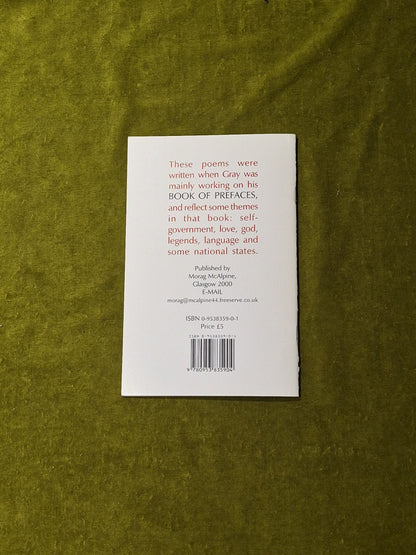 Sixteen Occasional Poems 1990-2000 Signed by Alasdair Gray , Morag McAlpine1