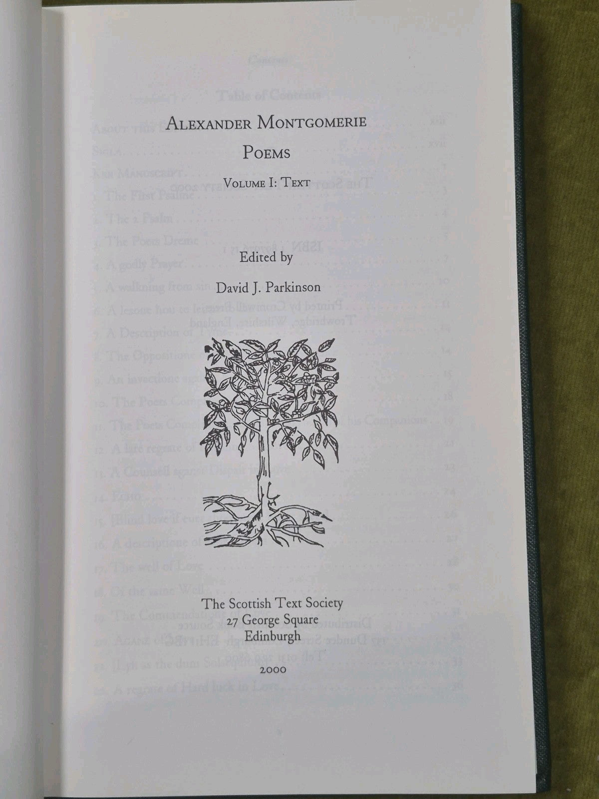 Alexander Montgomerie Poems 2000 The Scottish Text Society Complete Set5
