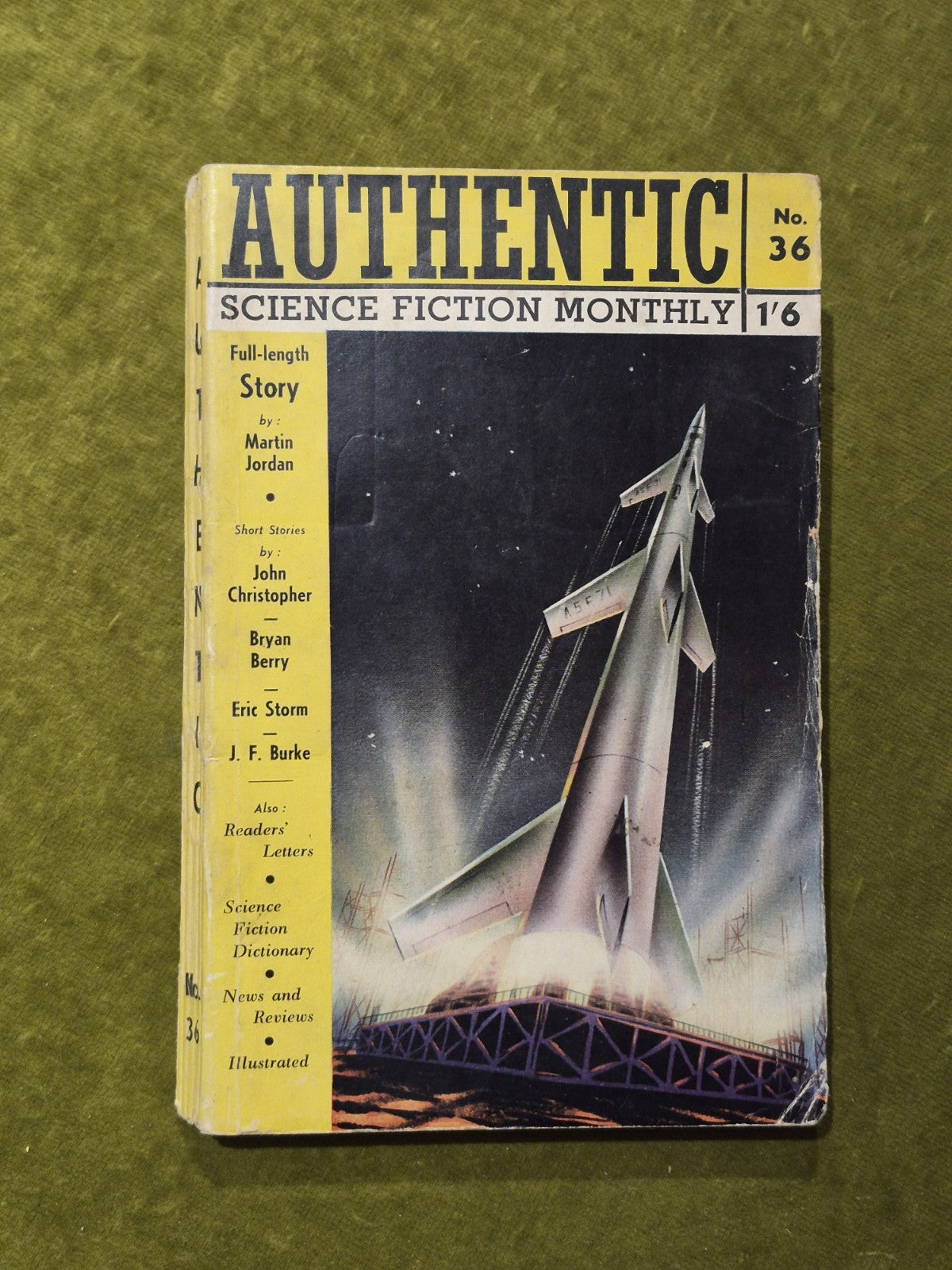 Authentic Science Fiction Monthly Hamilton 1950s Issues 29 and 32 to 50. Job Lot7